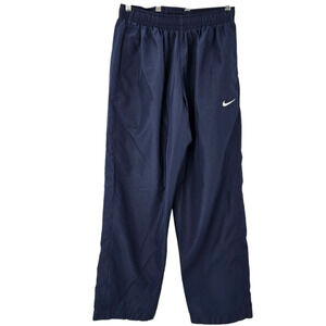 Nike Joggers Men Large Navy Blue Athletic Track Pants Y2k 90s 1990 Windbreaker